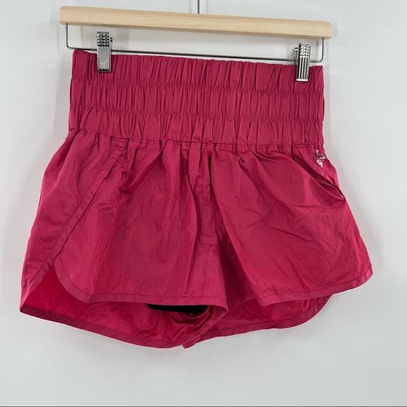 Free People the way home athletic shorts fuschia size S - Picture 2 of 5
